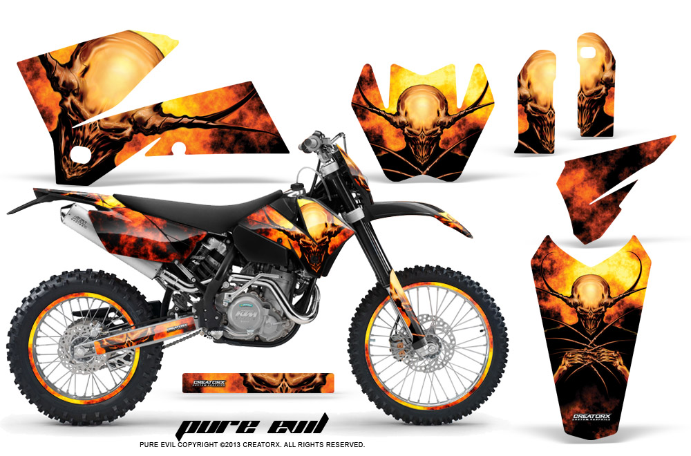 KTM C4 Graphics Kit Pure Evil NP Rims BB